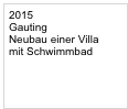 2015 Gauting
Neubau einer Villa
mit Schwimmbad