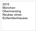 2015 München Obermenzing
Neubau eines
Einfamilienhauses
